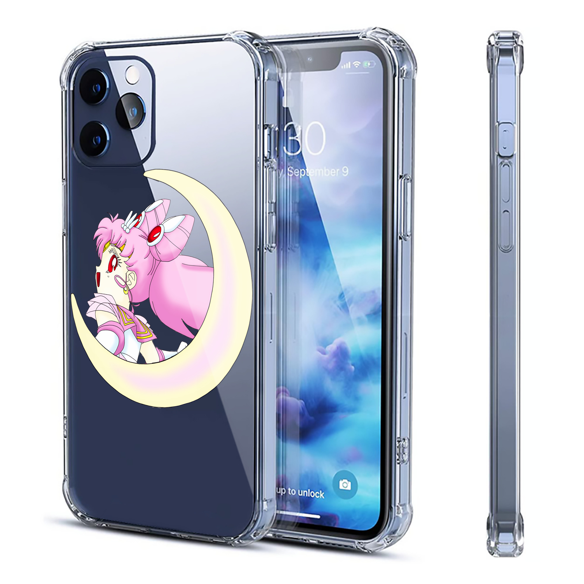 （画像用） 美少女戦士セーラームーン ちびうさ Sailor Moon Chibiusa Tsukino Usagi Small Lady Serenity 【iPhone 12シリーズ対応】透明スマホケース（クリアソフトケース）